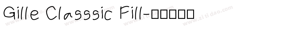 Gille Classsic Fill字体转换